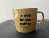 **NEW** ORIGINALマグカップ/GREEN HOUSE COFFEE×OLD4WD柄/カフェオレ色(ベージュ)