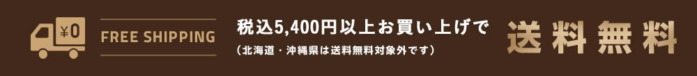 税込5,400円以上で送料無料